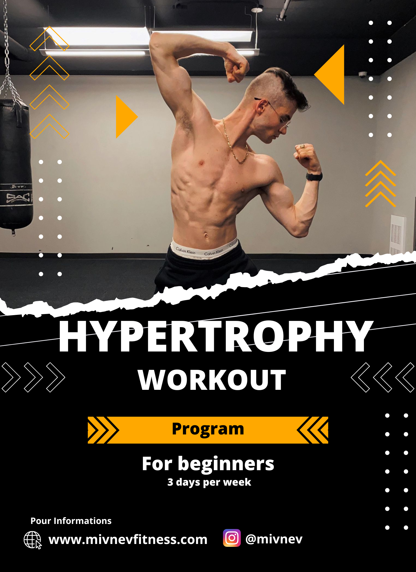 ENGLISH VERSION 3 days full body hypertrophy workout program