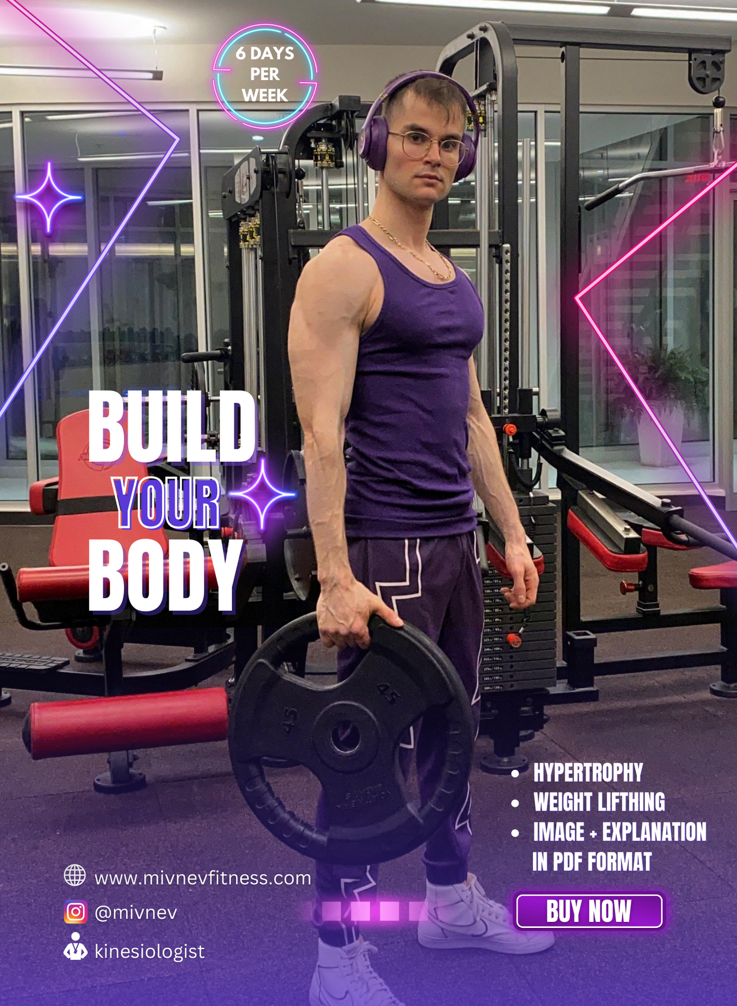 ENGLISH VERSION : 6 days full body hypertrophy workout program