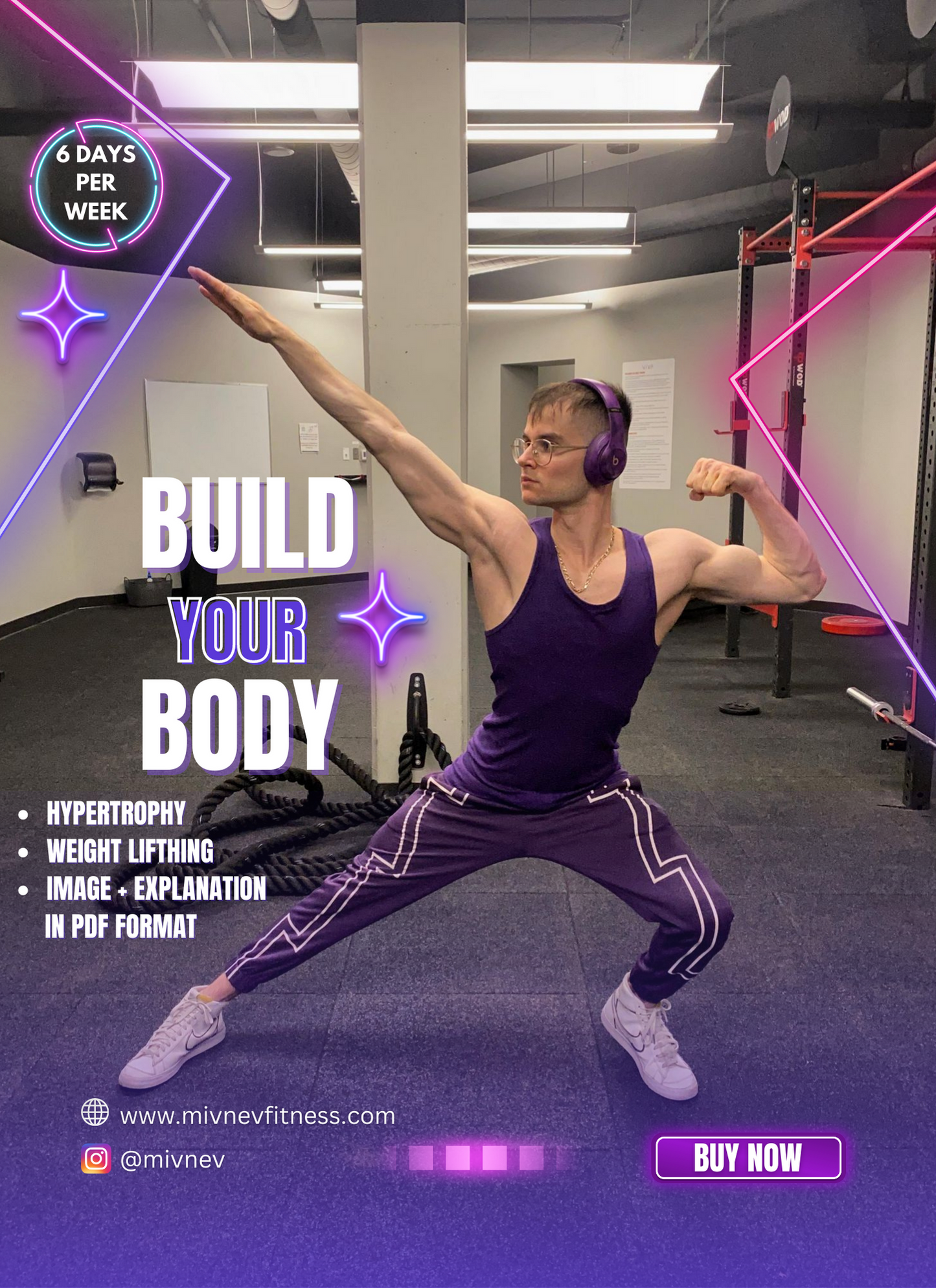 ENGLISH VERSION : 6 days full body hypertrophy workout program