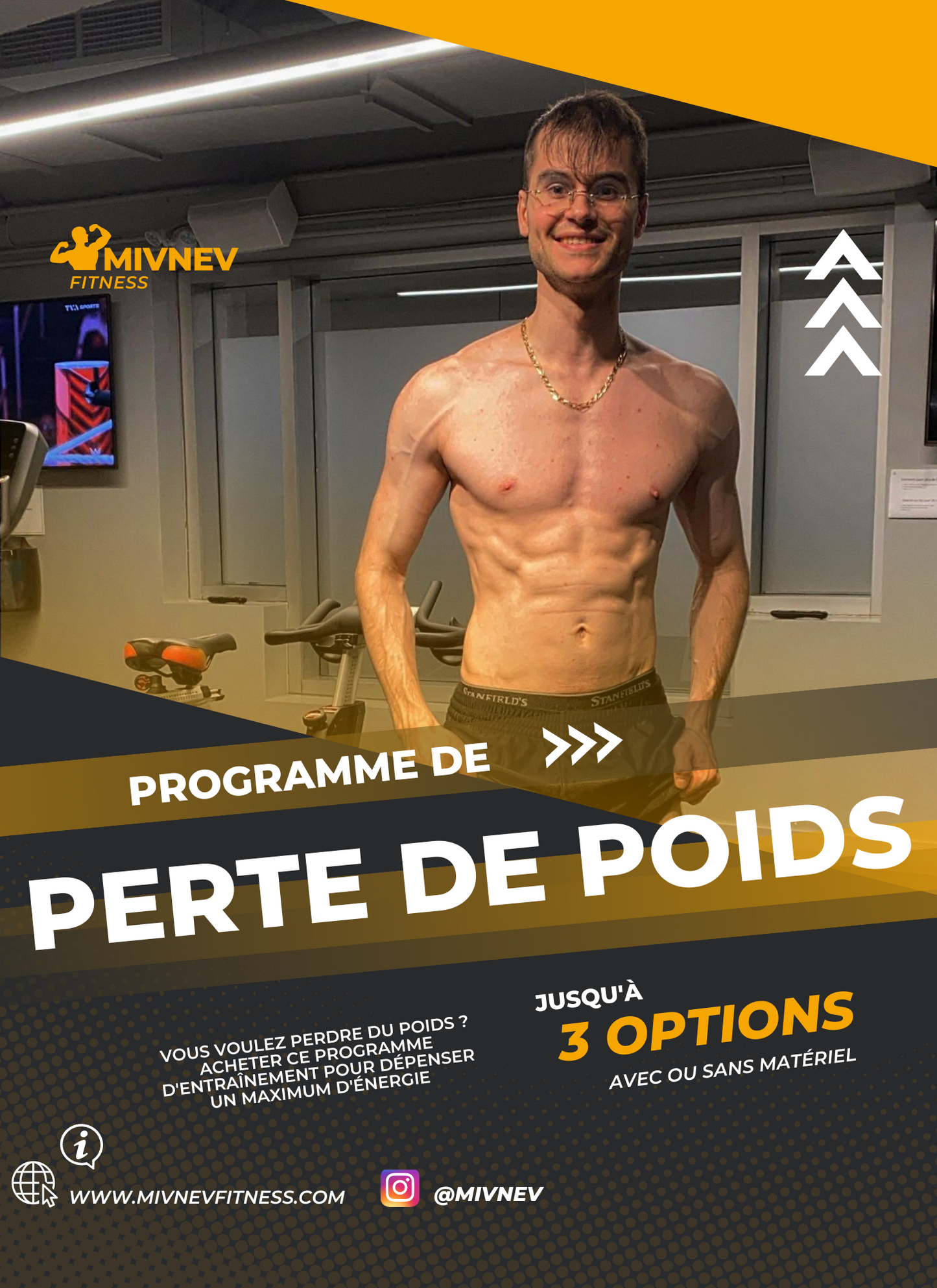 programme de perte de poids (3 options d'entrainement incluses)